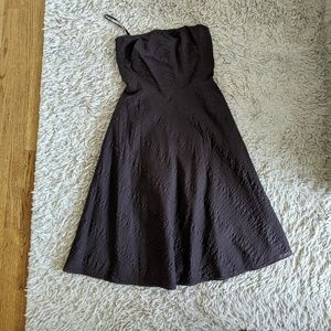 J. Crew seersucker cotton strapless dress